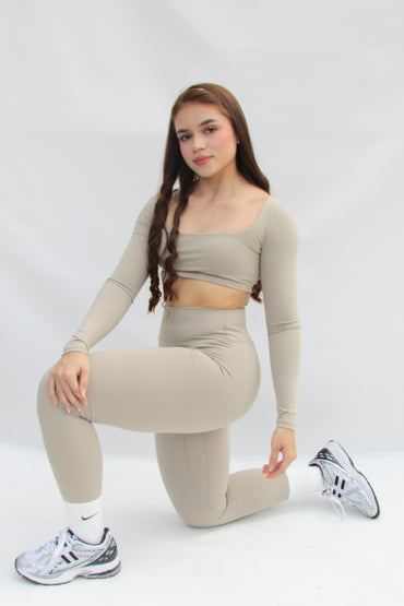 Set Marie Leggins Camel