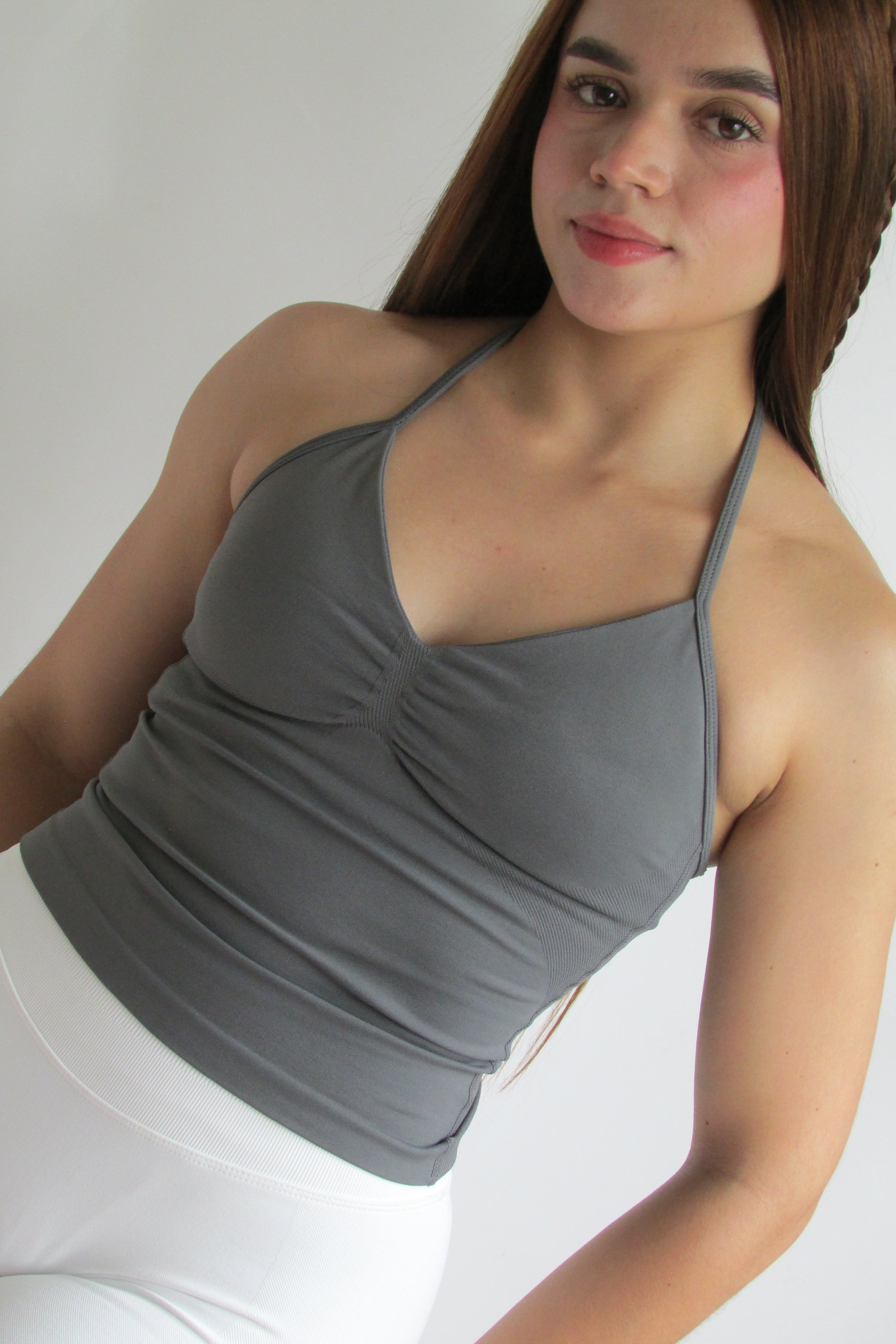 Blusa Fit Gris