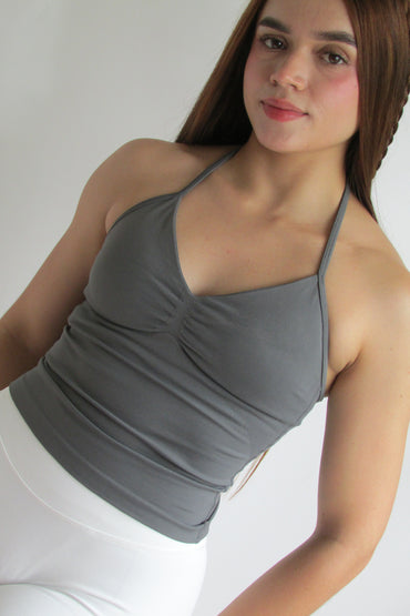 Blusa Fit Gris