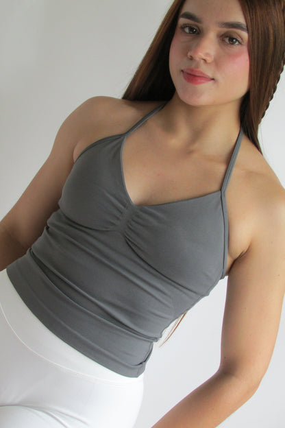 Blusa Fit Gris