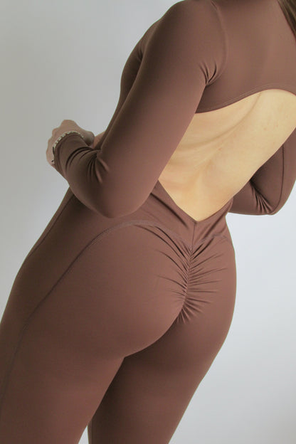 Enterizo Luxury Leggins Café