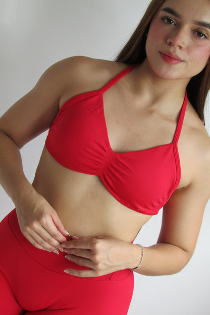 Top Mariposa Rojo