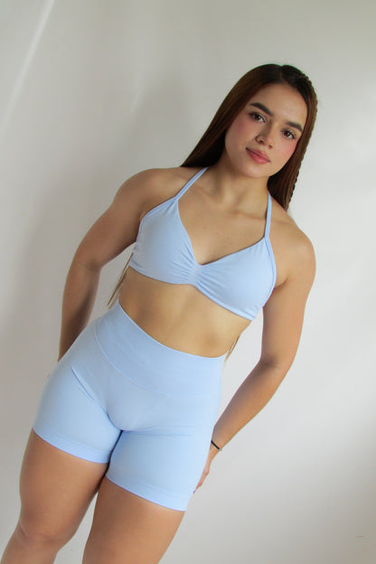 Short Tendencia Azul Bebe