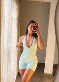 Enterizo Halter Premium - Azul bebé