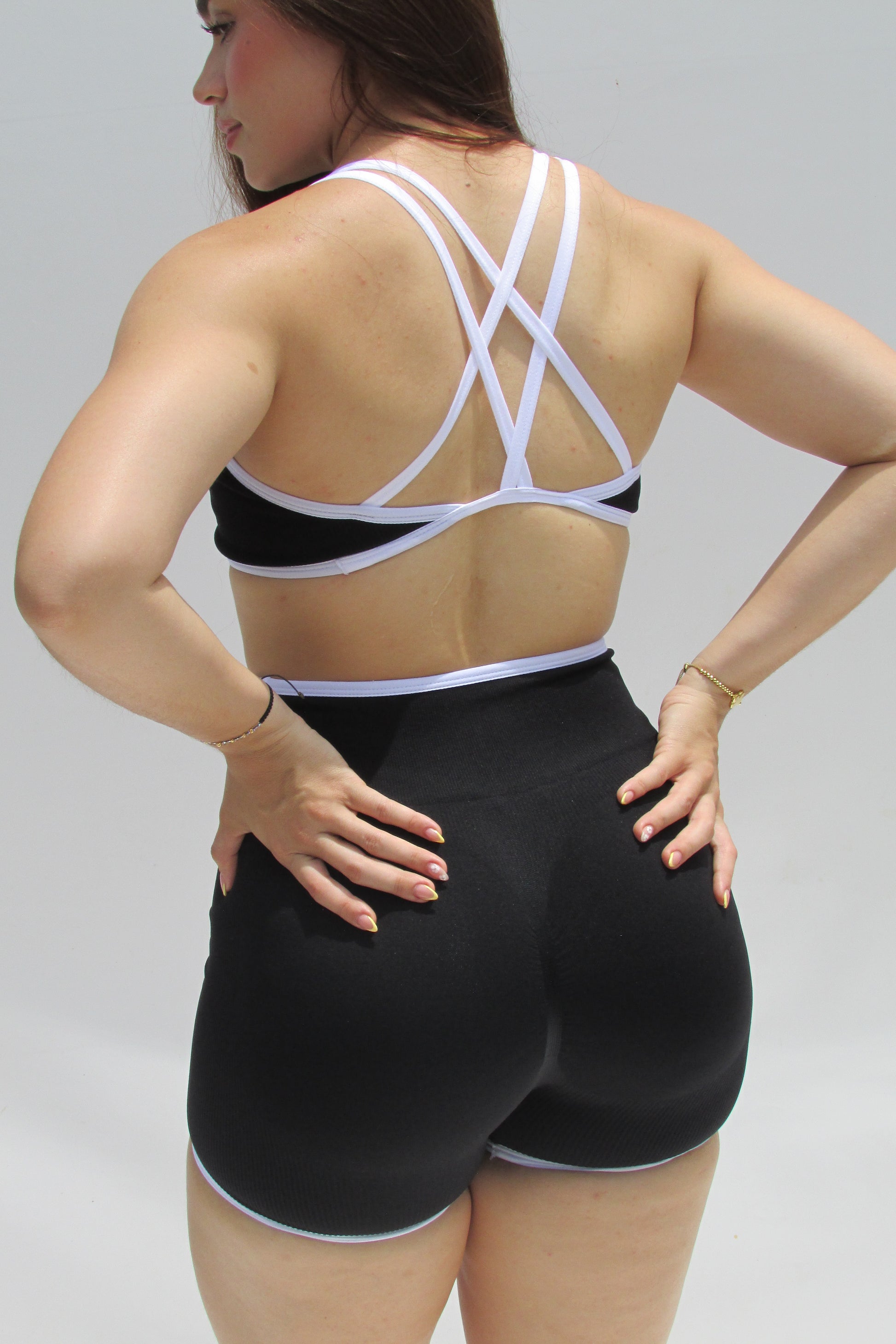 Set Lineas Short Negro