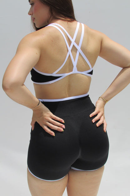 Set Lineas Short Negro